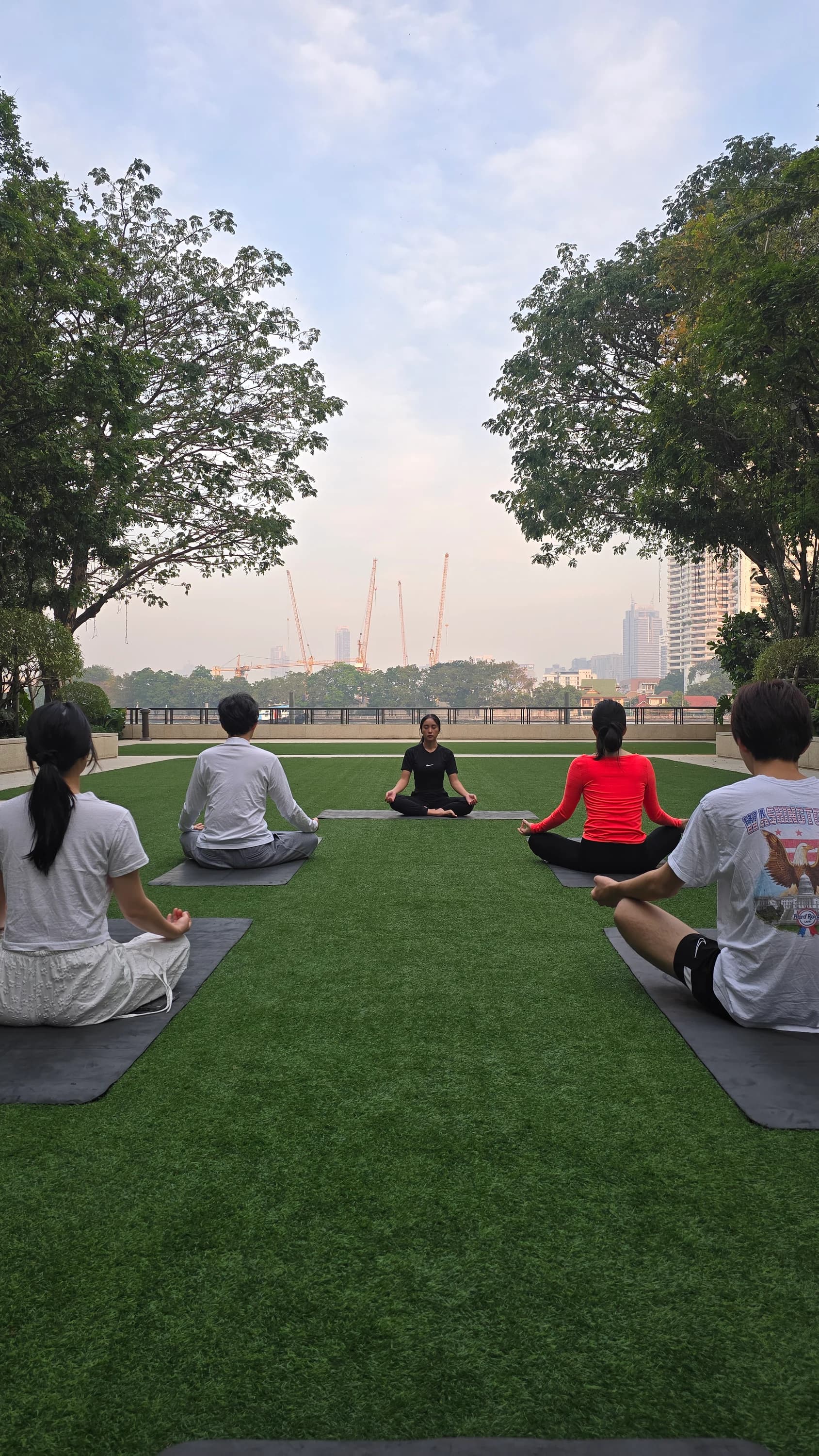 Capella Bangkok morning yoga class setting 145
