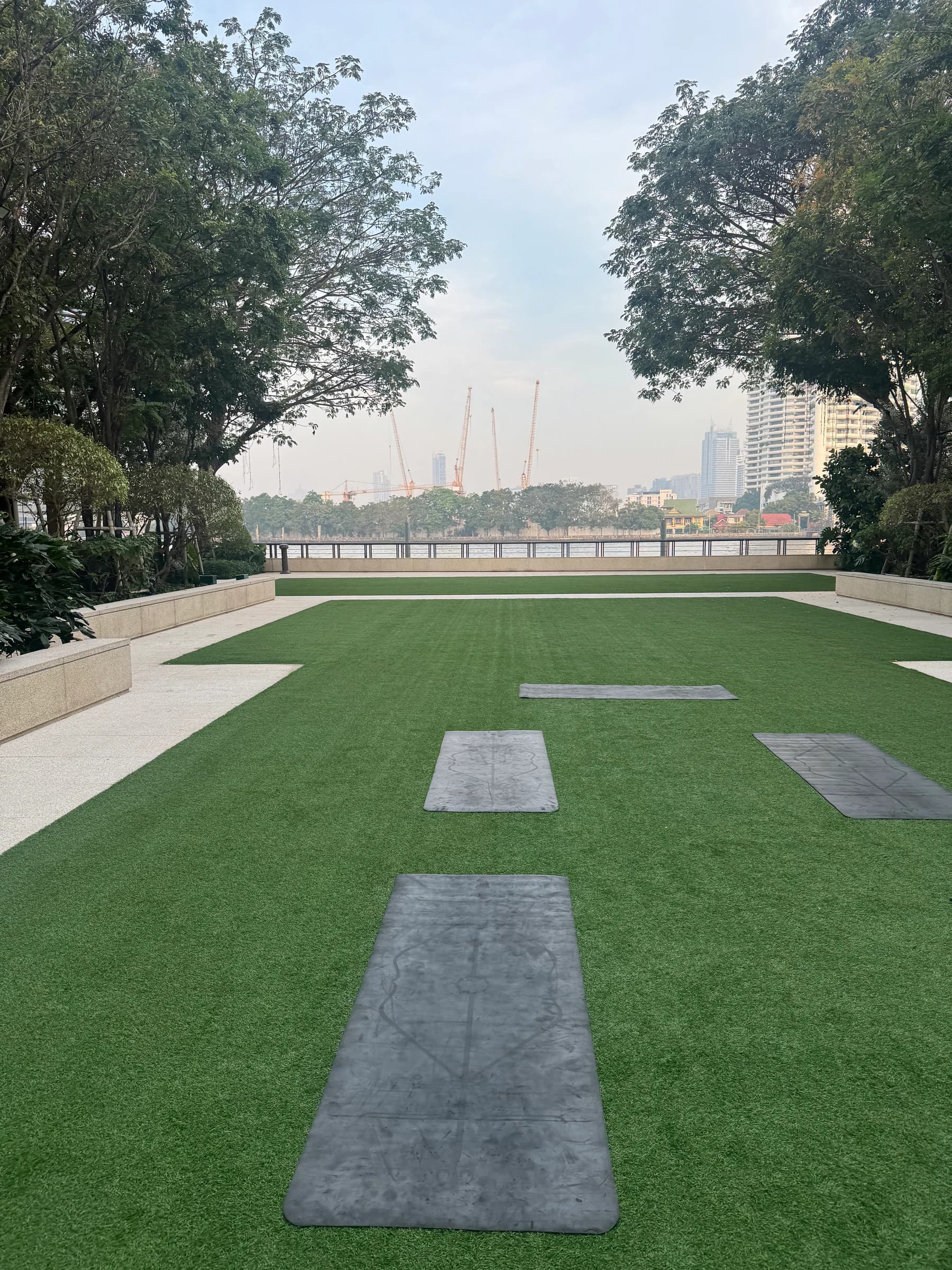 Capella Bangkok morning yoga class setting 324